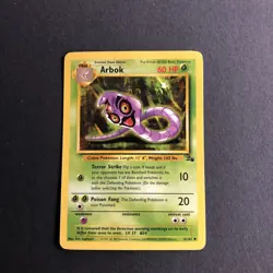 Pokemon TCG Arbok Fossil 31 Regular Unlimited Uncommon - Image 1