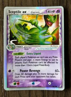 Sceptile ex (Delta Species) 96/100 Pokemon TCG Crystal Guardians Holo Rare DMG - Image 1