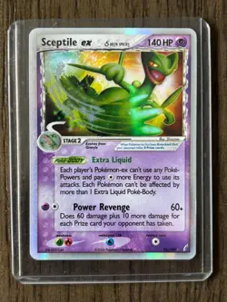 Sceptile ex (Delta Species) 96/100 Pokemon TCG Crystal Guardians Holo Rare DMG - Image 3