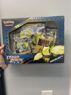 Pokemon TCG Crown Zenith Regieleki V Collection Sealed Box - Image 1