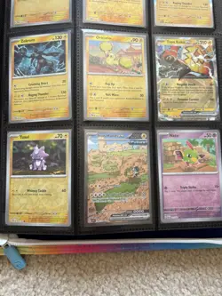 Nearly Complete Set Of Pokemon TCG SV4 Paradox Rift In VaultX Binder - Image 4