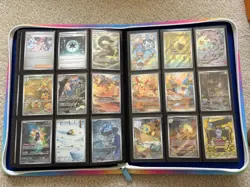 Nearly Complete Set Of Pokemon TCG SV4 Paradox Rift In VaultX Binder - Image 5