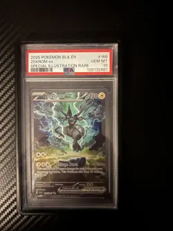Pokemon 2025 Zekrom ex 166/086 SIR Black Bolt GEM MINT PSA 10 - Image 1