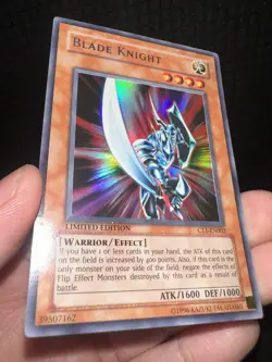 Yu-Gi-Oh Blade Knight CT1-EN002 Secret Rare Limited Edition Super Foil Misprint - Image 2