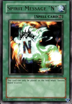 Spirit Message "N" - Rare LON-E090 - NM - YuGiOh - Image 1