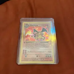 1st Edition Shadowless Charizard 4/102 Base Set Holo Pokemon Card - Image 1