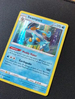 Swampert 064/264 Holo Rare Fusion Strike Pokemon TCG card Sword & Shield SWSH - Image 2