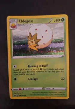 Pokemon Eldegoss Swirl Holo Promo Card HD Galaxy Full Swirl - Image 4