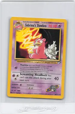 SABRINA’S SLOWBRO 60/132 - Gym Heroes - VINTAGE WOTC Pokemon Card - NM/LP - Image 1