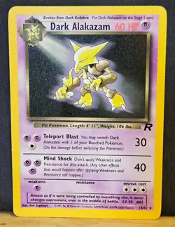 Pokemon Lot of 3 Vintage Dark Cards from Team Rocket Non Holo NM-LP+ - Image 2