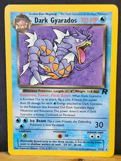 Pokemon Lot of 3 Vintage Dark Cards from Team Rocket Non Holo NM-LP+ - Image 4