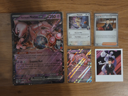 Pokemon TCG: Team Rocket's Mewtwo EX SvP 205 + Jumbo Card Bundle - Image 1