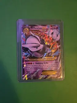 Pokemon TCG XY: Breakthrough M Mewtwo EX Ultra Rare Holo Card 63/162 - Image 1