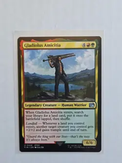 Gladiolus Amicitia - Final Fantasy - NM - MTG Magic - Uncommon - Creature - Image 1