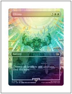 1x Ultima, Foil, Borderless Art, Final Fantasy, MTG NM - Image 1