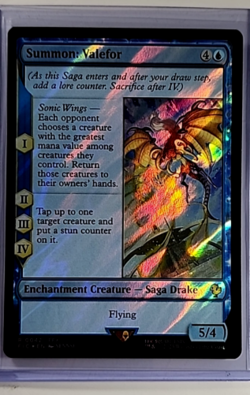 MTG Magic the Gathering FIC Final Fantasy Commander Surge Foil 42 Summon Valefor - Image 1
