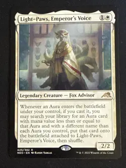 1x Light-Paws, Emperor's Voice (025) Kamigawa: Neon Dynasty LP MTG Magic x1 MKE - Image 1