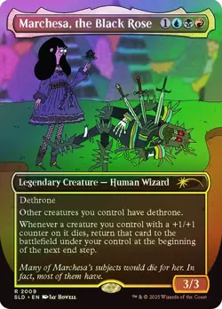 Magic The Gathering MTG MARCHESA, THE BLACK ROSE FOIL Secret Lair NM - Image 1