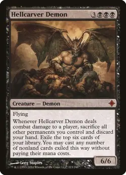 MTG - Hellcarver Demon - Rise of the Eldrazi - Magic the Gathering - Image 1