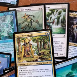 Magic Whole COMMANDER Deck MTG - Sygg River Guide MERFOLK's Tribal White & Blue - Image 5