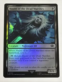 MTG Lord of the Rings Haunt of the Dead Marshes Foil 0090 NM - Image 1