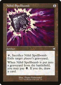 MTG - Nihil Spellbomb (Retro Frame) - The Brothers' War Commander (NM) - Image 1