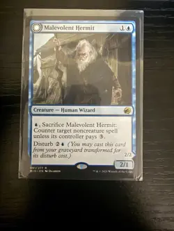 Malevolent Hermit Innistrad: Midnight Hunt Non-Foil Regular MTG NM - Image 1