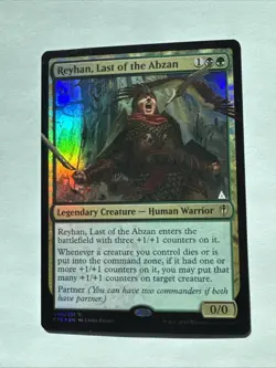 MTG * REYHAN LAST OF ABZAN * FOIL ALTERED Hand Painted * Commander C16 * MAGIC - Image 1