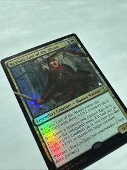 MTG * REYHAN LAST OF ABZAN * FOIL ALTERED Hand Painted * Commander C16 * MAGIC - Image 2