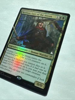 MTG * REYHAN LAST OF ABZAN * FOIL ALTERED Hand Painted * Commander C16 * MAGIC - Image 3