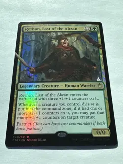 MTG * REYHAN LAST OF ABZAN * FOIL ALTERED Hand Painted * Commander C16 * MAGIC - Image 4