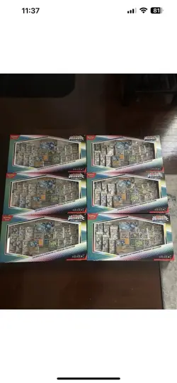 LOT OF 6 Pokemon Prismatic Lucario Ex Tyranitar Ex Premium Collection Sams Club - Image 1