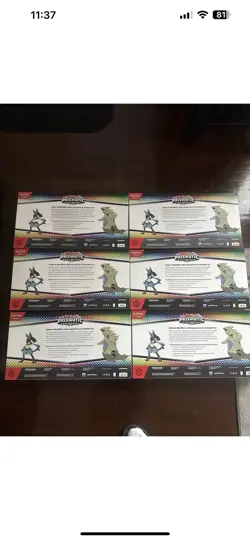 LOT OF 6 Pokemon Prismatic Lucario Ex Tyranitar Ex Premium Collection Sams Club - Image 2