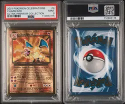 Pokemon 2021 Charizard #4 Gold Metal Ultra Premium Collection Celebrations PSA 9 - Image 3