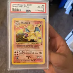 2000 Pokemon Game Charizard Holo Base Set 2 PSA 8 NM-MT #4 - Image 1