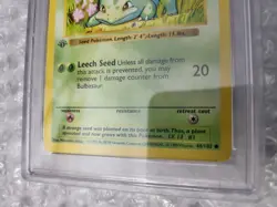 1999 Pokemon 1st edition base set Bulbasaur 44/102 PSA 6 EX-MT - Image 5