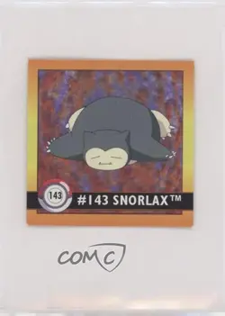 Snorlax Artbox Pokemon Stickers Series 1 #143 1999 - Image 1