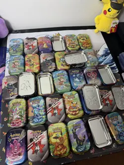 Pokemon TCG HUGE MINI TIN LOT - 31 Mini Tins - Prismatic,151(ALL EMPTY NO PACKS) - Image 2