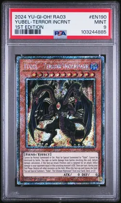 2024 YU-GI-OH! RA03-QUARTER CENTURY BONANZA YUBEL - TERROR INCARNATE PSA 9 - Image 1