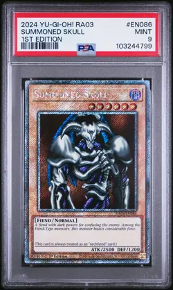 2024 YU-GI-OH! RA03-QUARTER CENTURY BONANZA 1ST ED #EN086 SUMMONED SKULL PSA 9 - Image 1