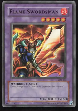 Yu-Gi-Oh #LOB-003 Flame Swordsman Super Rare - Image 1