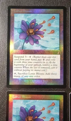 MTG Lotus Bloom Foil TSR Time Spiral Remastered 4 Card Set Used - Image 2