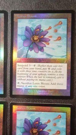 MTG Lotus Bloom Foil TSR Time Spiral Remastered 4 Card Set Used - Image 3