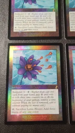 MTG Lotus Bloom Foil TSR Time Spiral Remastered 4 Card Set Used - Image 4