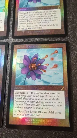 MTG Lotus Bloom Foil TSR Time Spiral Remastered 4 Card Set Used - Image 5