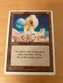 4ED Winter Orb Alternate Edition White Frame MTG Magic Card English Version - Image 1