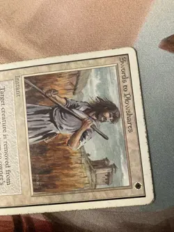 Unlimited UN 2ED Swords to Plowshares English MTG Old School Plaid Card - Image 2
