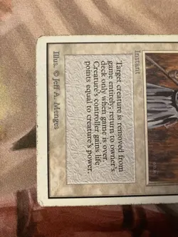 Unlimited UN 2ED Swords to Plowshares English MTG Old School Plaid Card - Image 3