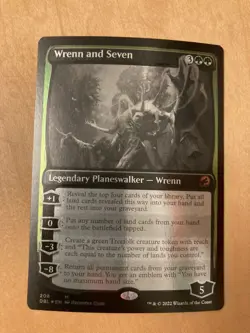 DBL Ren and Seventh MTG Foil One Sheet Silver Screen Double Future Card - Image 1