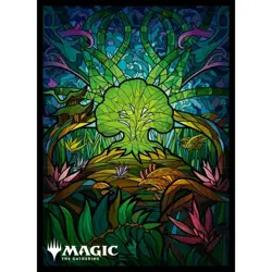 Magic the Gathering Dominaria Stained Glass Forest Card Sleeve New - Image 1